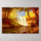 Herbstwasserfall Poster (Vorne)