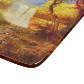 Herbstwasserfall Schneidebrett (Ecke)