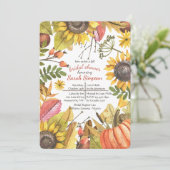 Herbstwasserfarbe Einladung