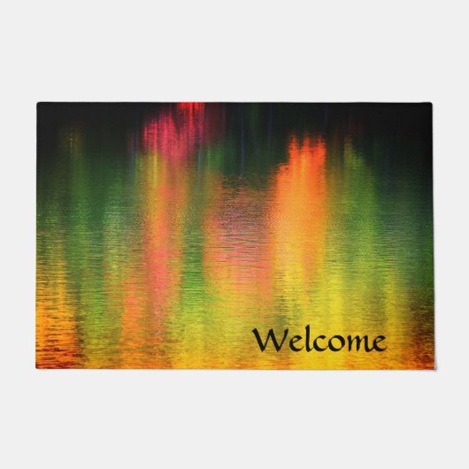 Herbstwasserfarben Doormat Fußmatte (Vorderseite)