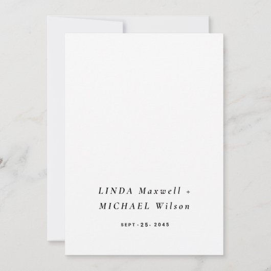 Herbstwasserfarbene Hochzeit Einladung zazzle (Rückseite)