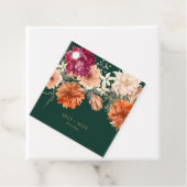 Herbstwasserfarbene Hochzeit im Herbst Geschenkanhänger (Beispiel)