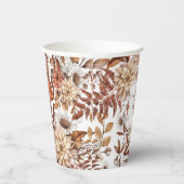 Herbstwasserfarbenhochzeit Pappbecher (Rechts)