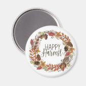 Herbstwasserkranz Magnet (Vorderseite/Rückseite)