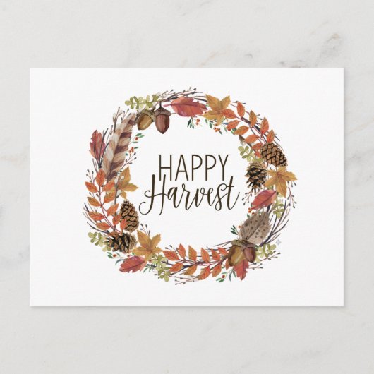 Herbstwasserkranz Postkarte (Vorderseite)