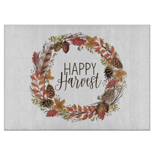 Herbstwasserkranz Schneidebrett (Vorderseite)