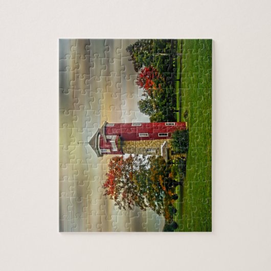Herbstwasserturm Puzzle (Vertikal)