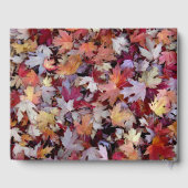 HerbstWedding Fallen Blätter + Kundenspezifische N Gästebuch (Rückseite)