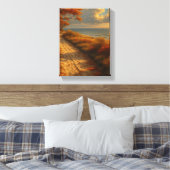 Herbstweg am Meer Leinwanddruck (Insitu (Schlafzimmer))