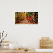 Herbstweg, Druck Poster (Küche)