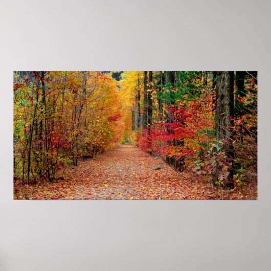 Herbstweg, Druck Poster (Vorne)