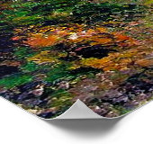 Herbstweg durch den Wald, Camille Pissarro Poster (Ecke)