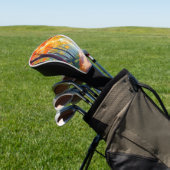 Herbstweg Herbstlaubmalerei Golf Headcover (In SItu)