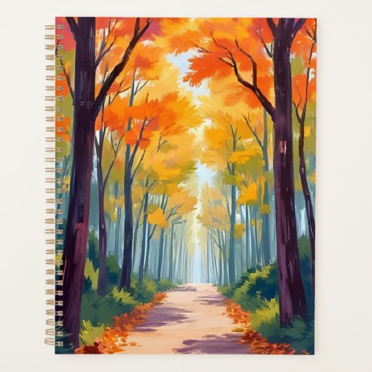 Herbstweg Herbstlaubmalerei Planer (Vorderseite)