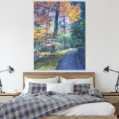Herbstweg im Wald Leinwanddruck (Insitu (Schlafzimmer))