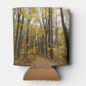 Herbstweg und Golden Blätter im Laurel Hill Park Dosenkühler (Rückseite)