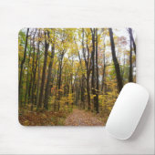 Herbstweg und Golden Blätter im Laurel Hill Park Mousepad (Mit Mouse)