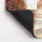 Herbstweg Wasserfarbenmalerei Mousepad (Ecke)
