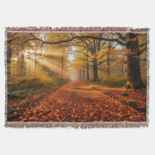 Herbstweg-Wurfdecke Decke (Vorderseite)