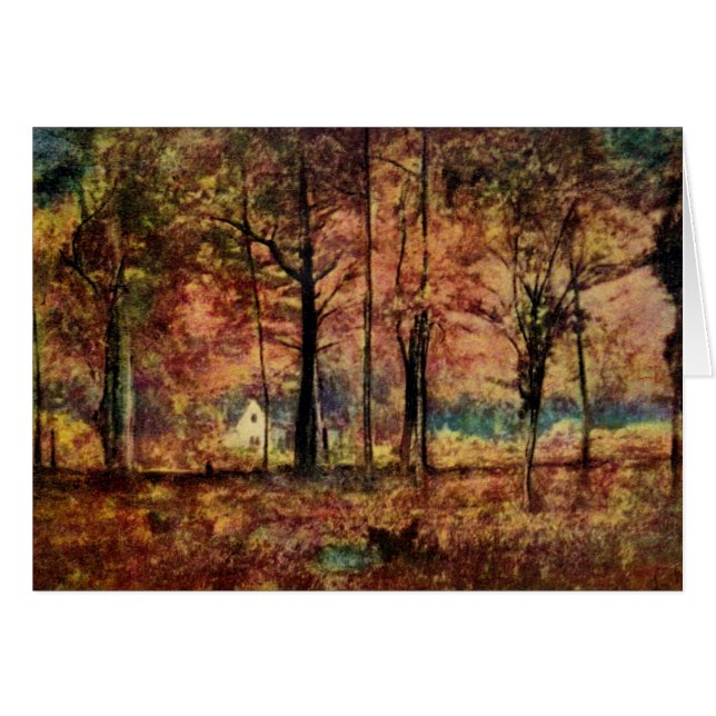 Herbstweihnachtskarte (Vorderseite (Horizontal))