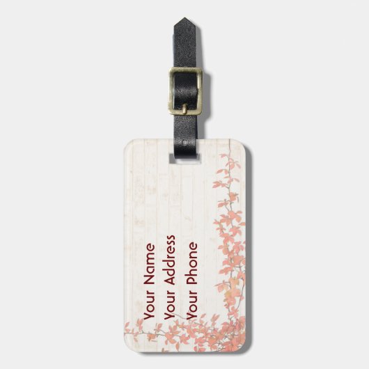 Herbstwein Gepäckanhänger (Vorderseite vertikal)