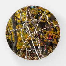 Herbstweingewebe und Berries Papergewicht