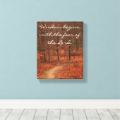 Herbstweisheit Leinwanddruck (Insitu (Holzboden))