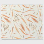 Herbstweizen Getreidekörner Pflanze Botanik Wasser Geschenkpapier (Flach)