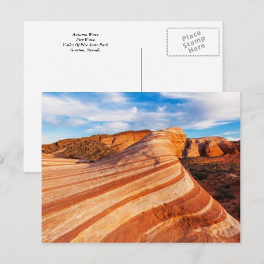 Herbstwelle Postkarte (Vorne/Hinten)