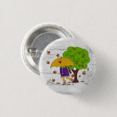Herbstwetter Button (Vorne & Hinten)
