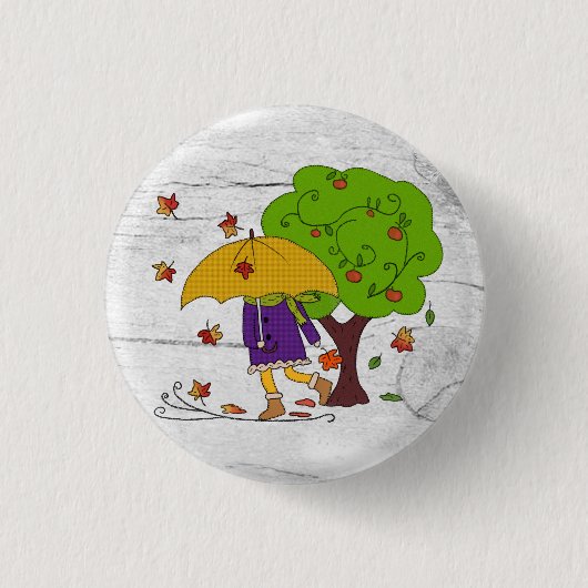 Herbstwetter Button (Vorderseite)