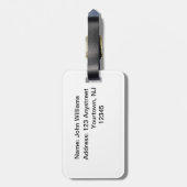 Herbstwhitetail-Dollar Gepäckanhänger (Rückseite vertikal)