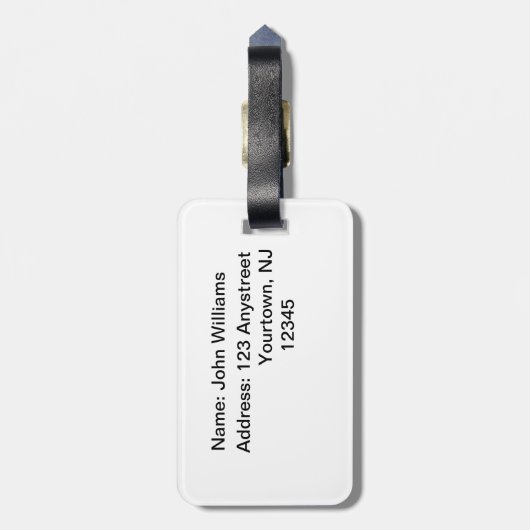 Herbstwhitetail-Dollar Gepäckanhänger (Rückseite vertikal)