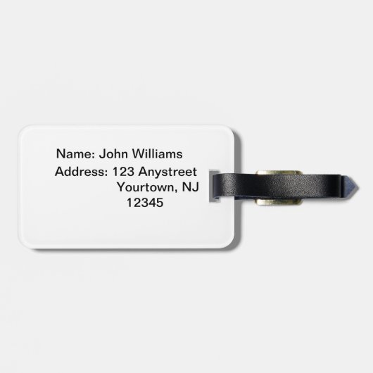 Herbstwhitetail-Dollar Gepäckanhänger (Rückseite horizontal)