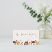 Herbstwiese Hochzeit Platzkarte (Stehend Vorderseite)