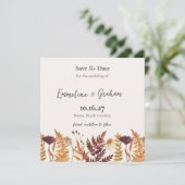 Herbstwiese Hochzeit Termin vormerken Save The Date (Stehend Vorderseite)