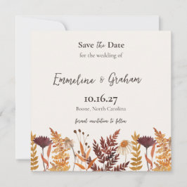 Herbstwiese Hochzeit Termin vormerken Save The Date
