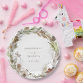 HerbstWiesenhochzeit - Blume Pappteller (Party)