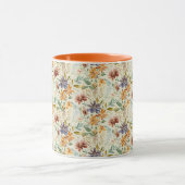 Herbstwildblumenmuster Tasse (Zentrum)