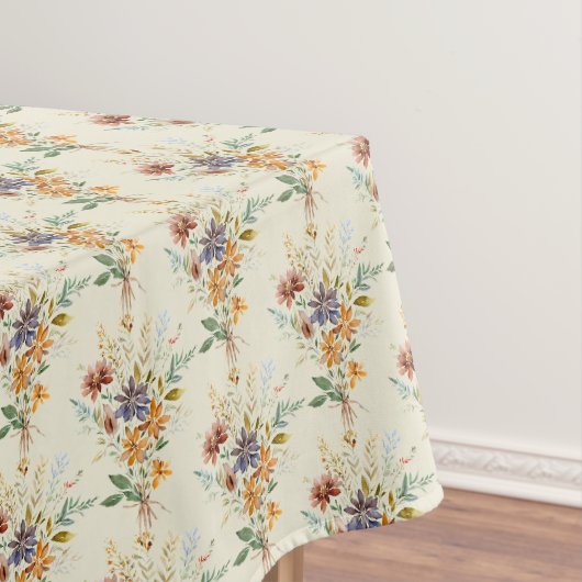 Herbstwildblumenmuster Tischdecke (Beispiel)