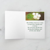 Herbstwilde Beeren Weihnachtskarte Feiertagskarte (Innenseite)