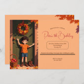 Herbstwillkommen Einladung (Vorne/Hinten)