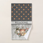 Herbstwillkommen, Herbst und Erntedank Badhandtuch Set (Handtuch)