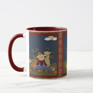 Herbstwillkommen in der Herbstspur-Tasse Tasse