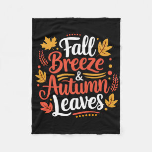 Herbstwind Herbstlaub Ahornblatt Für Frauen Mädche Fleecedecke