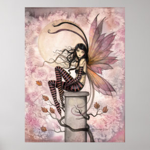 Herbstwinde fallen feyenhafte Fantasie Kunst Poster