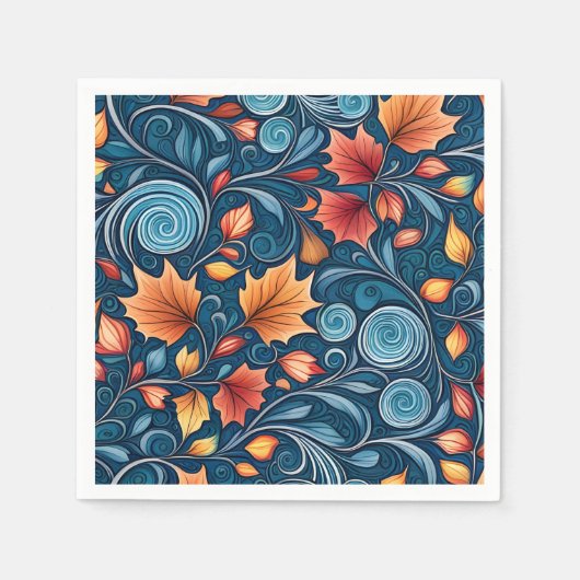 Herbstwinde Serviette (Vorderseite)