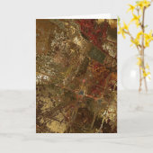 Herbstwindnotiz Karte (Gelbe Blume)