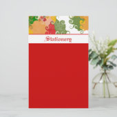 HerbstWirbel Briefpapier (Stehend Vorderseite)