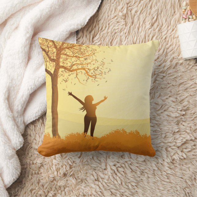 Herbstwirbelkissen Kissen (Decke)